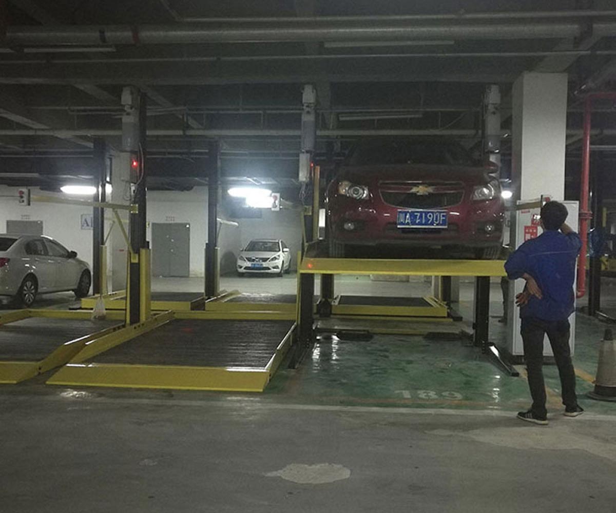 四柱簡易升降立體停車場二手 四柱簡易升降立體停車場二手